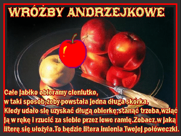 Wróżba z jabłkiem
